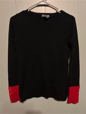 Premise Black Crewneck Sweater 100% Cashmere